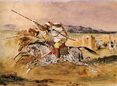 Arab Fantasia by Ferdinand Victor Eugene Delacroix